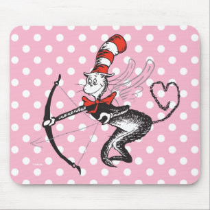 Tapis De Souris Saint-Valentin de Dr. Seuss Cupidon le Chat dans