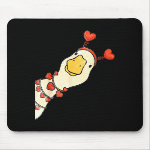 Tapis De Souris Saint-Valentin drôle de Gooses Canard Cœur Amour M