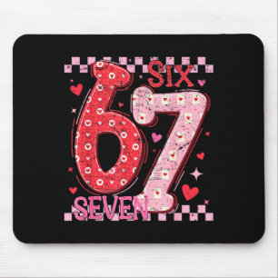 Tapis De Souris Saint-Valentin Drôle Six Sept 6 7 Mème Argot Homme