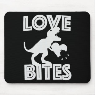 Tapis De Souris Saint-Valentin Love Bites Dinosaure 