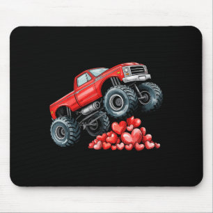 Tapis De Souris Saint-Valentin Monster Truck Cœurs Pour Adolescent