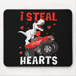 Tapis De Souris Saint-Valentin Monster Truck Trex Garçon Tout-Peti