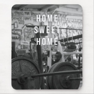 Tapis De Souris Salle de gym - Home Sweet Home - Barbell - Entraîn