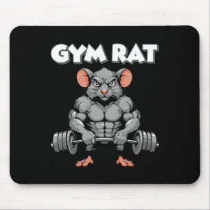 Tapis De Souris Salle De Sport Rat Fitness Bodybuilding Entraîneme