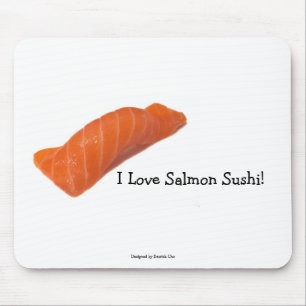 Tapis De Souris salmonsushi, I Love Saumon Sushi!, Conçu par ...