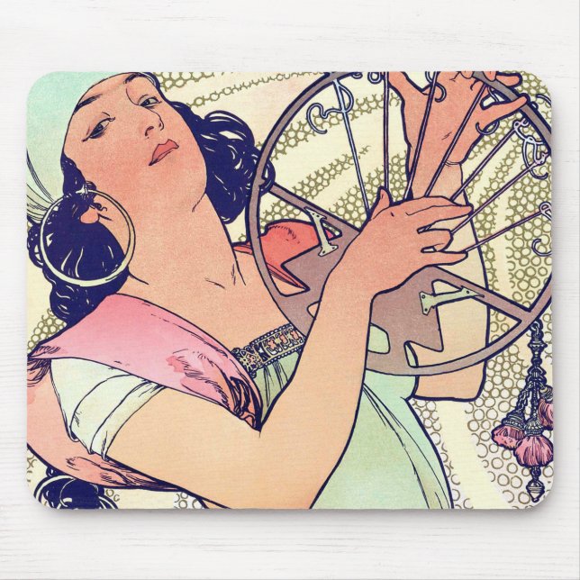 Tapis De Souris Salome, Alphonse Mucha (Devant)