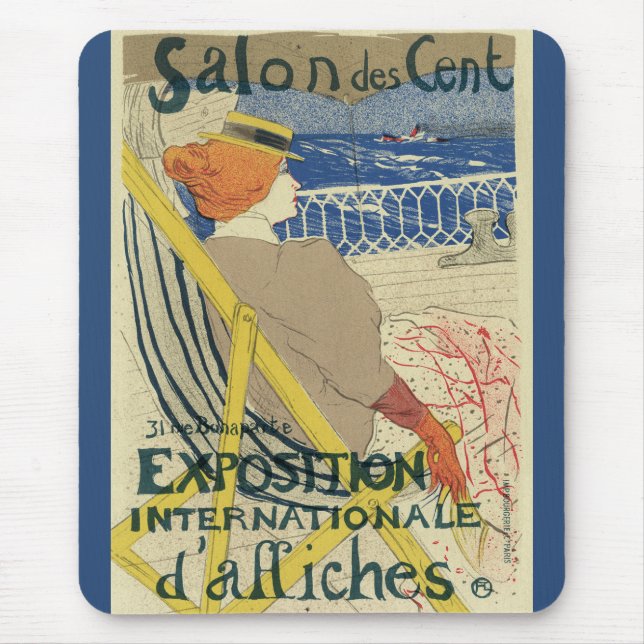 Tapis De Souris Salon des Cents de Toulouse Lautrec, Art Nouveau (Devant)