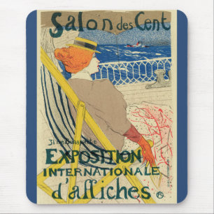 Tapis De Souris Salon des Cents par Toulouse Lautrec, Art Nouveau