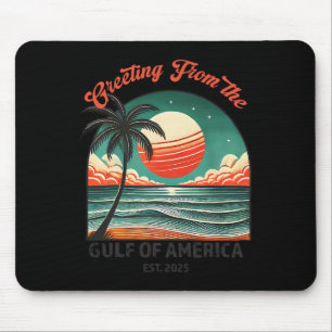 Tapis De Souris Salutation Du Golfe De L'Amérique Américaine Drôle