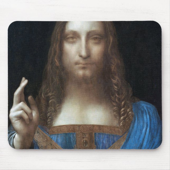 Tapis De Souris Salvator Mundi, Jésus Christ, Léonard de Vinci (Devant)