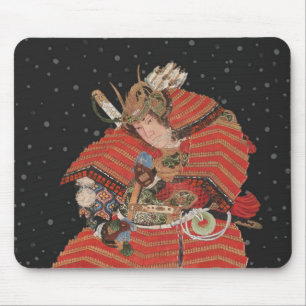 Tapis De Souris Samurai Warrior Art japonais Vintage
