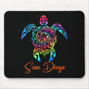 Tapis De Souris San Diego Sea Turtle Famille Vacances Été 2025