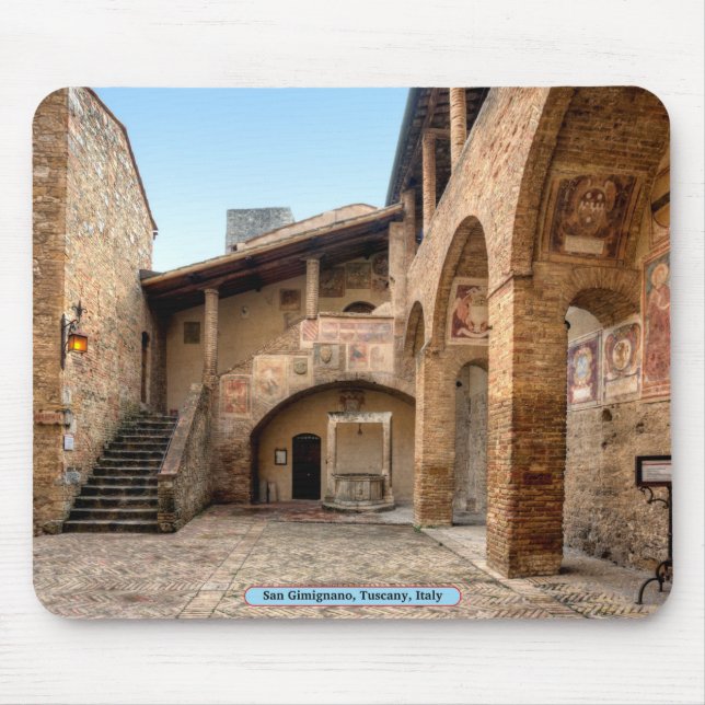 Tapis De Souris San Gimignano, Toscane, Italie (Devant)