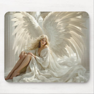 Tapis De Souris Sanctum des Ailes - Angel dans les Halls de Lumièr