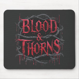 Tapis De Souris Sang et épines Conception gothique - Sombre et Edg