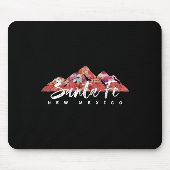 Tapis De Souris Santa Fe New Mexico Family Travel Hiking Camping S (Devant)