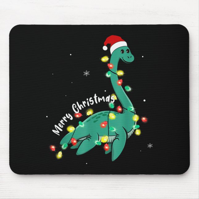 Tapis De Souris Santa Loch Ness Monster Christmas Nessie Boys Girl (Devant)