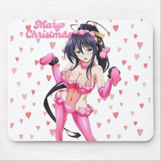 Tapis De Souris Santa Sexy Mariage de Noël Rose Cœur Anime Diva