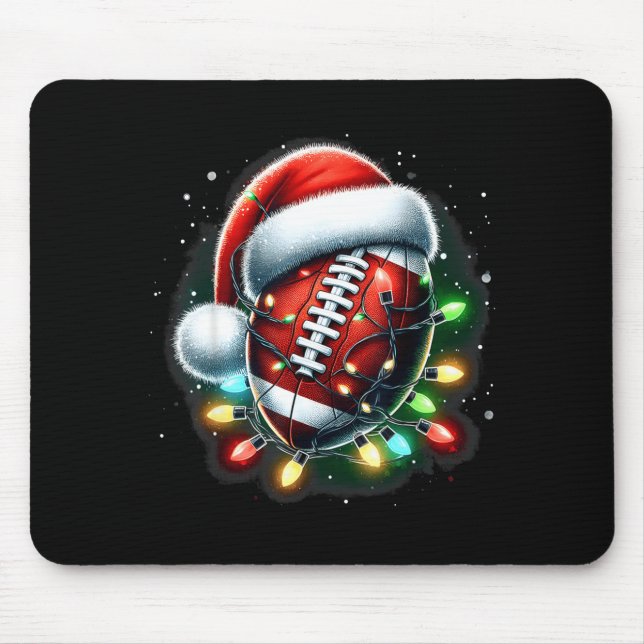 Tapis De Souris Santa Srts Design For Men Boys Christmas Football  (Devant)