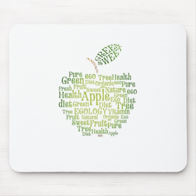 Tapis De Souris Santé Eco vert amical (Devant)