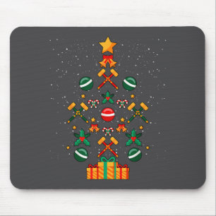 Tapis De Souris Sapin de Noël Croquet Xmas