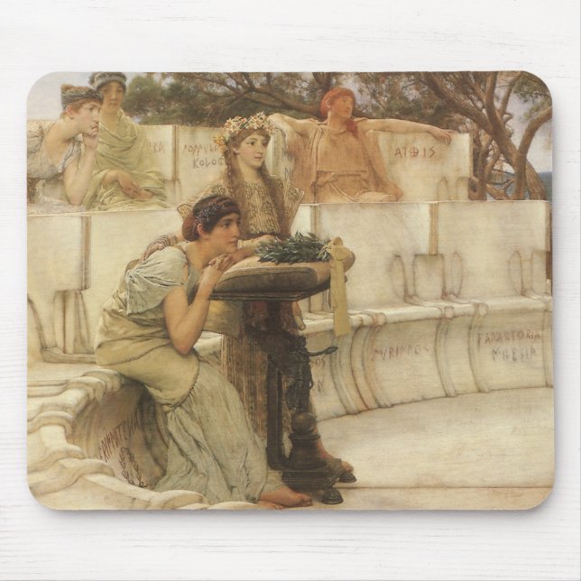 Tapis De Souris Sappho et Alcaeus par Sir Lawrence Alma Tadema (Devant)