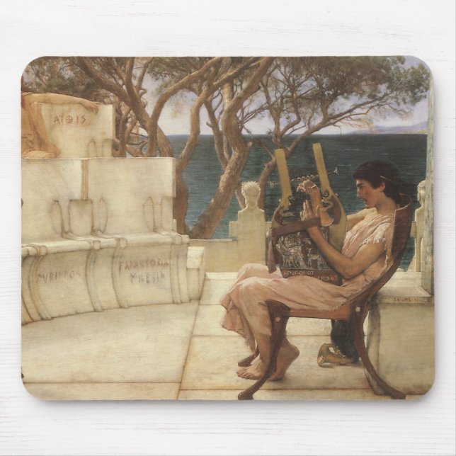 Tapis De Souris Sappho et Alcaeus par Sir Lawrence Alma Tadema (Devant)