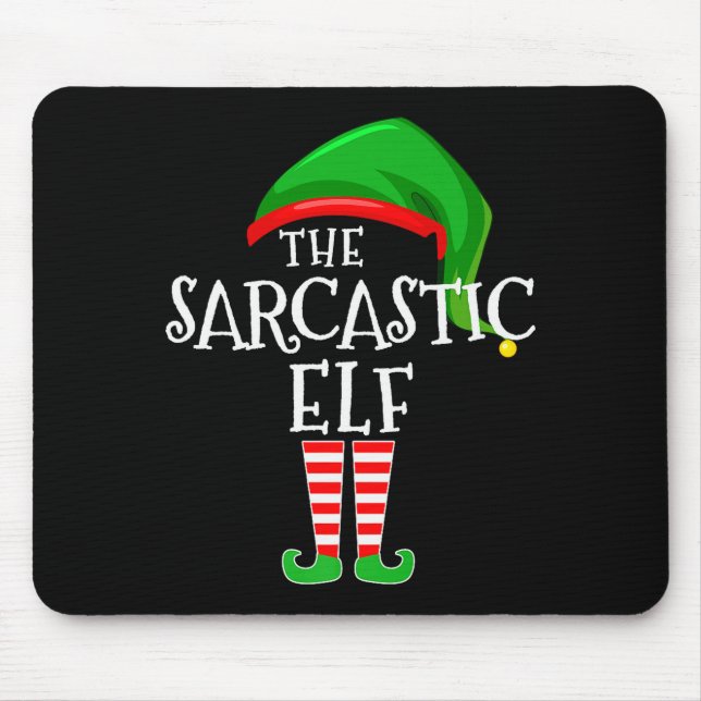 Tapis De Souris Sarcastic Elf Family Matching Group Christmas Prem (Devant)