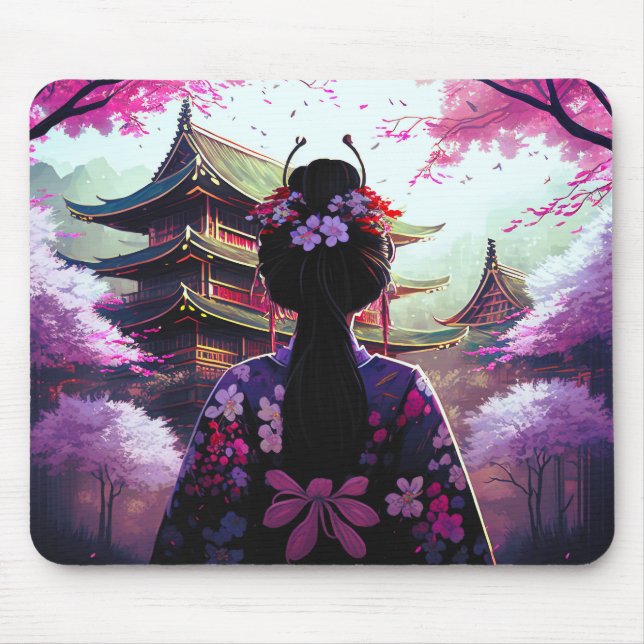 Tapis De Souris Sari Cerisiers (Devant)