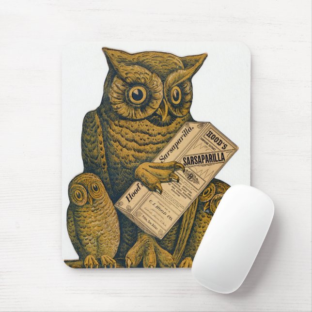 Tapis De Souris Sarsaparilla de Hood Tonic Restauration. (Avec souris)