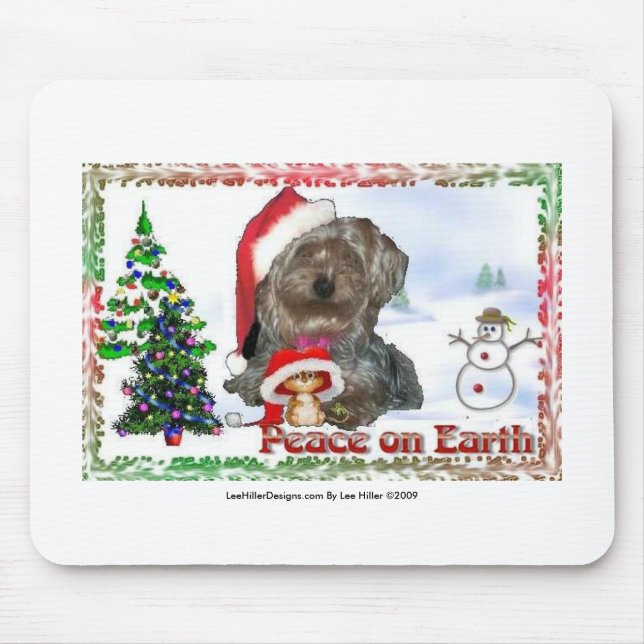 Tapis De Souris Sasha Sydney Silky Dog Mouse cadeaux de vacances (Devant)