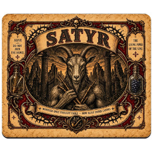 Tapis De Souris Satyre, Monstre de Cirque Vintage