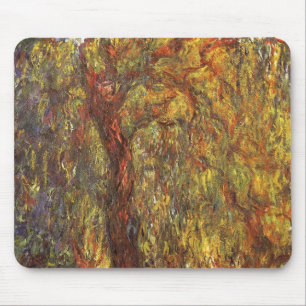Tapis De Souris Saule pleureur par Claude Monet, Beaux-Arts Vintag