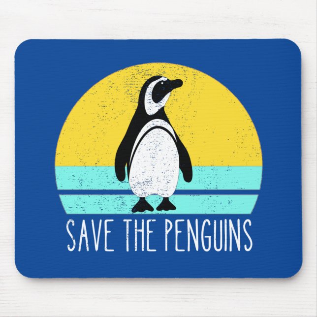 Tapis De Souris Sauvez Les Pingouins (Devant)