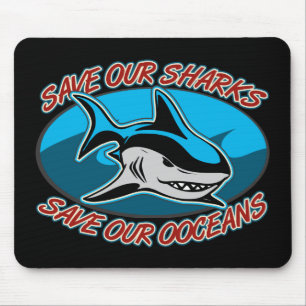 Tapis De Souris Sauvez nos requins