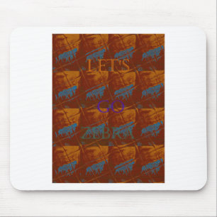 Tapis De Souris Savannah Safari Lets Go Zebra Hakuna Matata mot