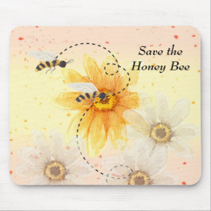 Tapis De Souris Save the Honey Bee Mouse Pad
