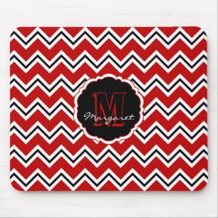 Tapis De Souris SC Chevron Pad-Red, Blanc et Noir