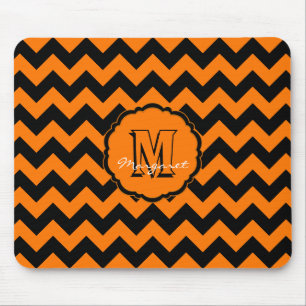 Tapis De Souris SC Chevron Souris Pad-Orange et Noir