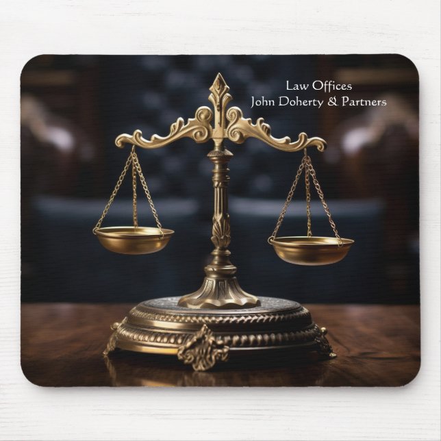 Tapis De Souris Scales photos de la justice | Avocat (Devant)