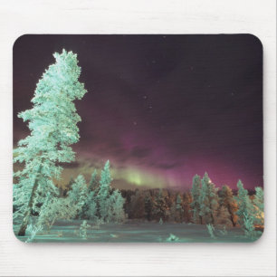 Tapis De Souris Scandinavie, Finlande, Laponie, Kakslauttanen,
