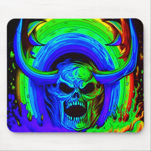 Tapis De Souris Scary Skull Art