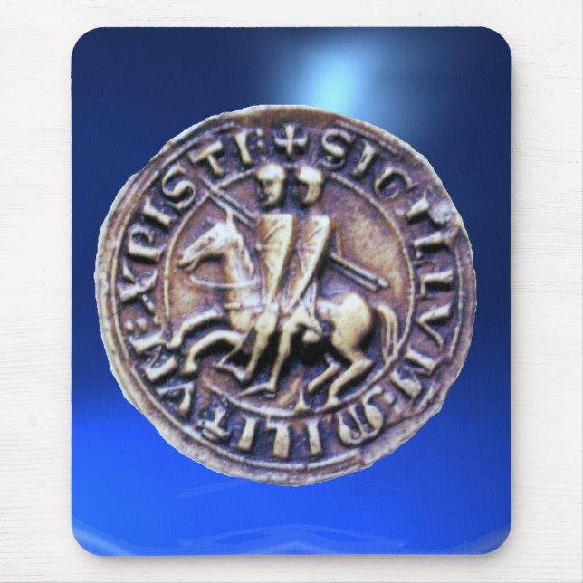 Tapis De Souris SCEAU DES CHEVALIERS MODÈLE bleu (Devant)