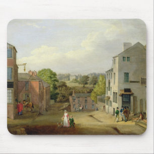 Tapis De Souris Scène de rue dans Chorley, Lancashire, avec une