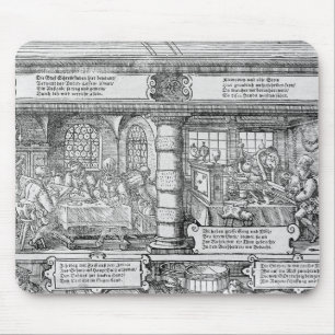 Tapis De Souris Scène d'opérations bancaires