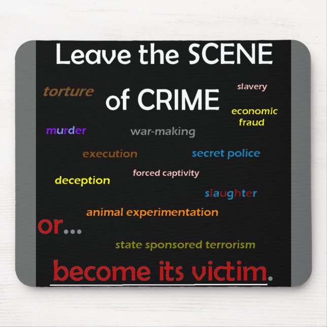 Tapis De Souris Scène du crime (Devant)