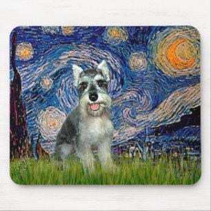Tapis De Souris Schnauzer 8cr - Nuit étoilée
