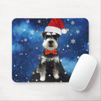 Tapis De Souris Schnauzer de Noël