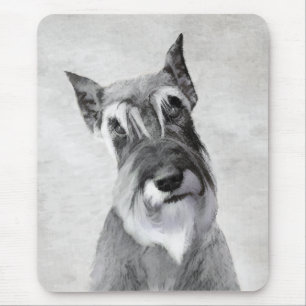 Tapis De Souris Schnauzer (Giant) Painting - Dog Art