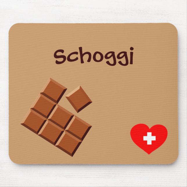 Tapis De Souris Schoggi (chocolat suisse) mousepad (Devant)